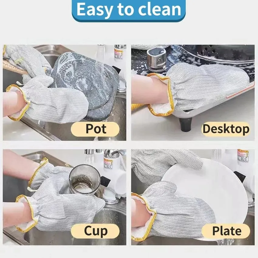 2025 NEW YEAR HOT SALE 50% OFFKitchen Essentials Dishwashing Wire Gloves