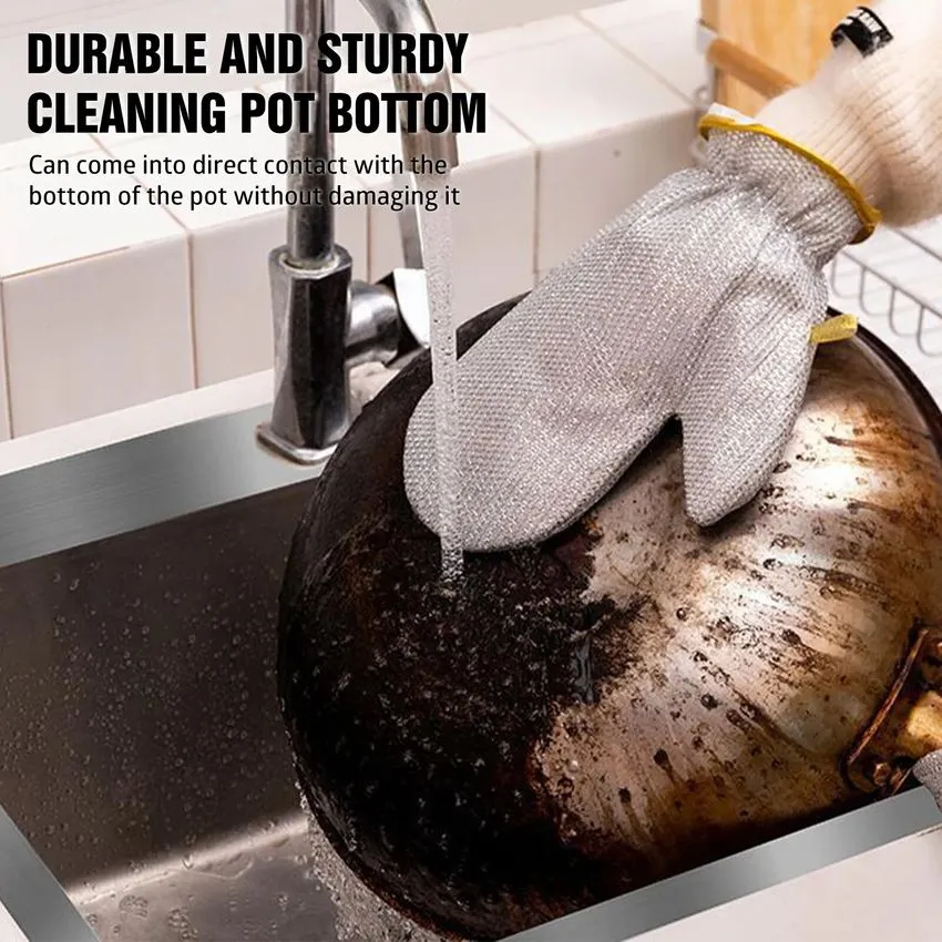 2025 NEW YEAR HOT SALE 50% OFFKitchen Essentials Dishwashing Wire Gloves