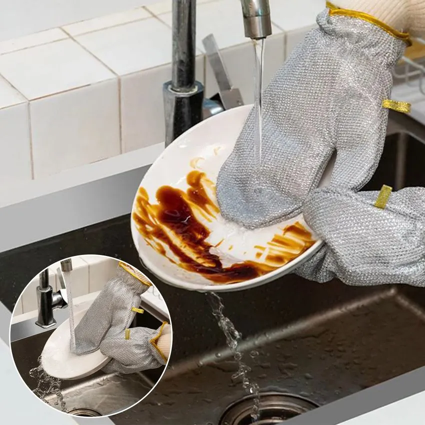 2025 NEW YEAR HOT SALE 50% OFFKitchen Essentials Dishwashing Wire Gloves