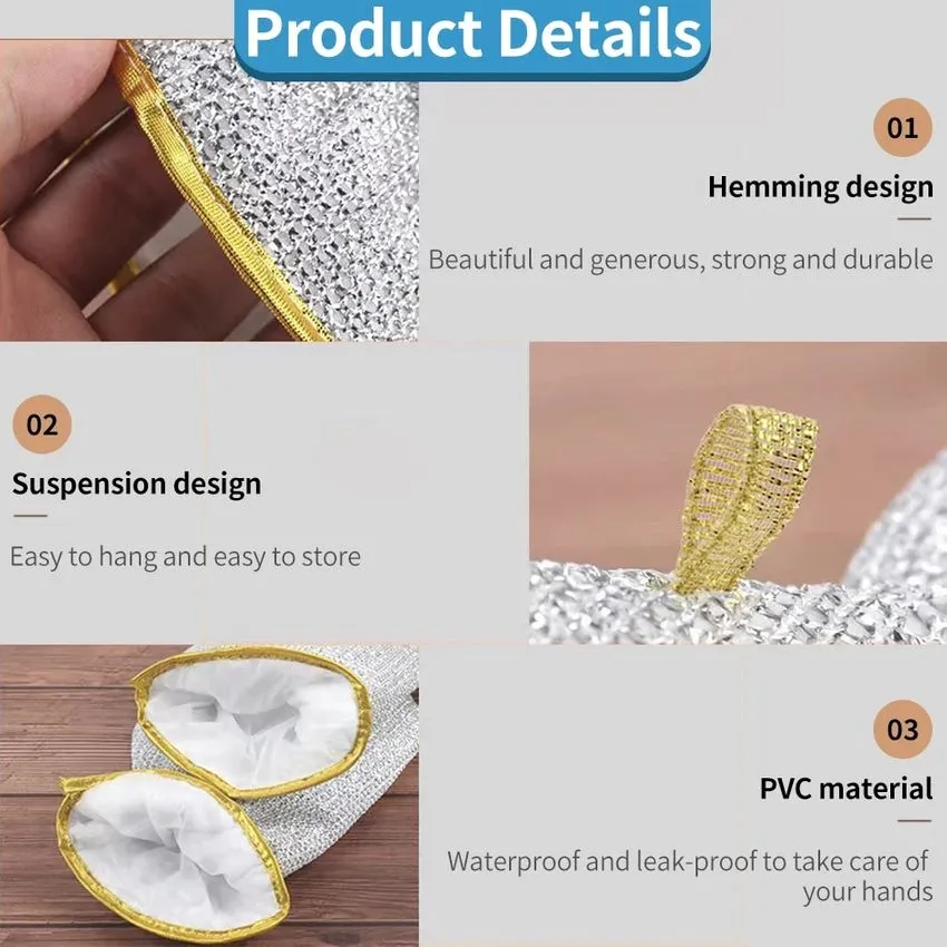 2025 NEW YEAR HOT SALE 50% OFFKitchen Essentials Dishwashing Wire Gloves