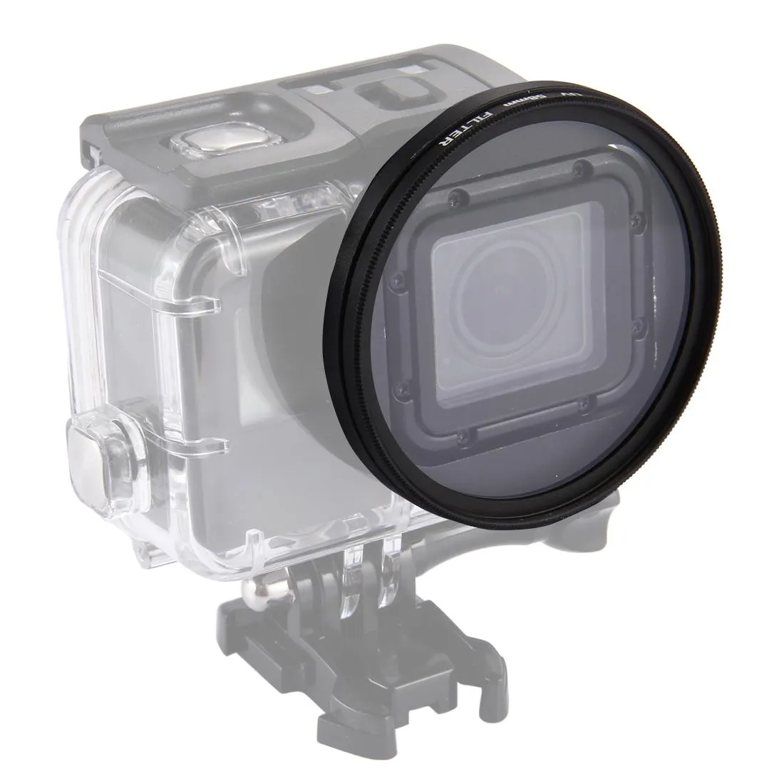 3-in-1 58mm Round Uv Filter with Cap for Gopro Hero7 / 6 / 5