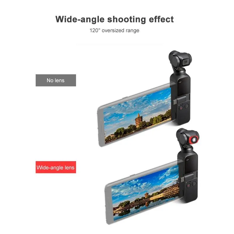 3-in-1 Super Wide Angle Lens with Macro and Cpl Filter for Dji Pocket