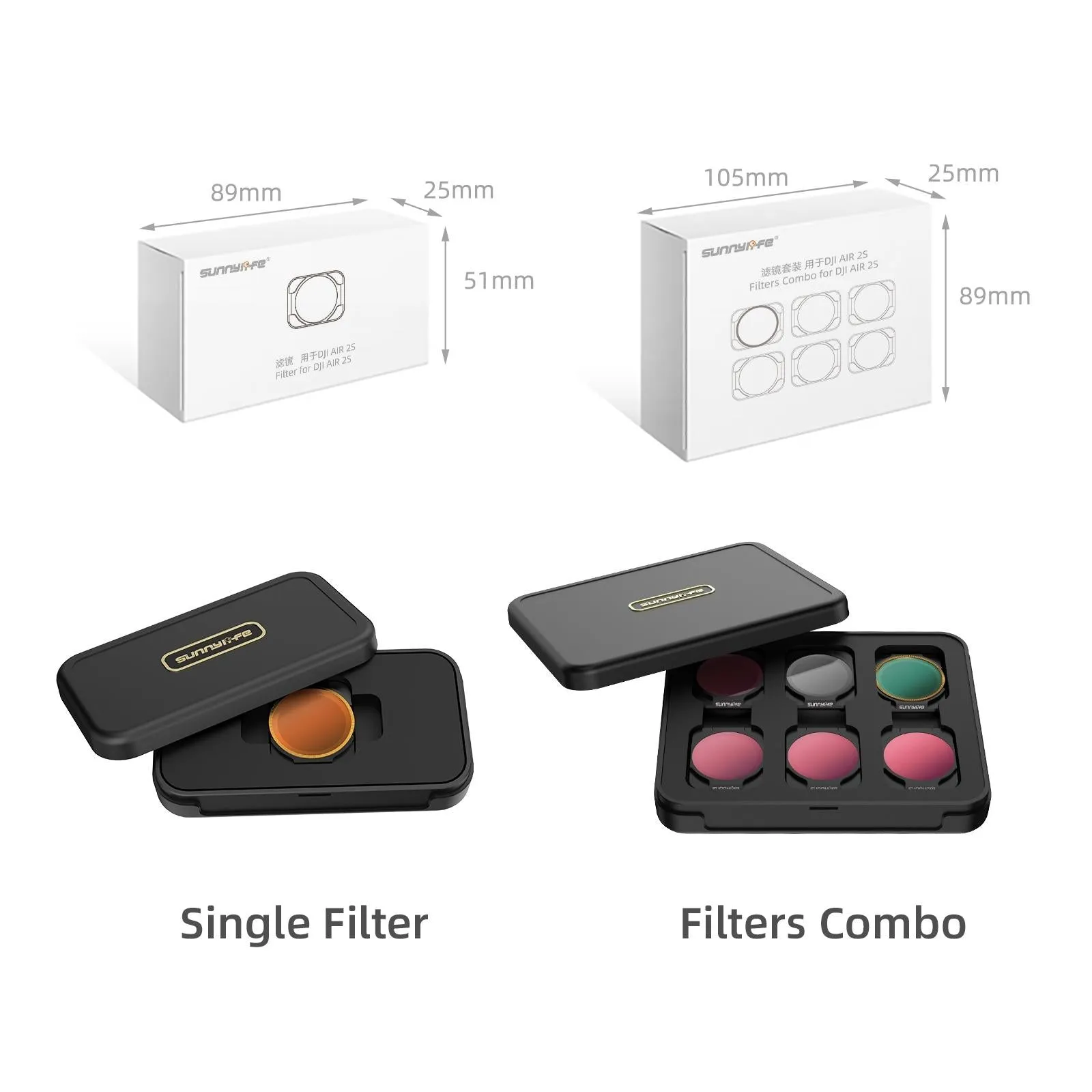 4-in-1 Nd Lens Filter Set for Dji Air 2s