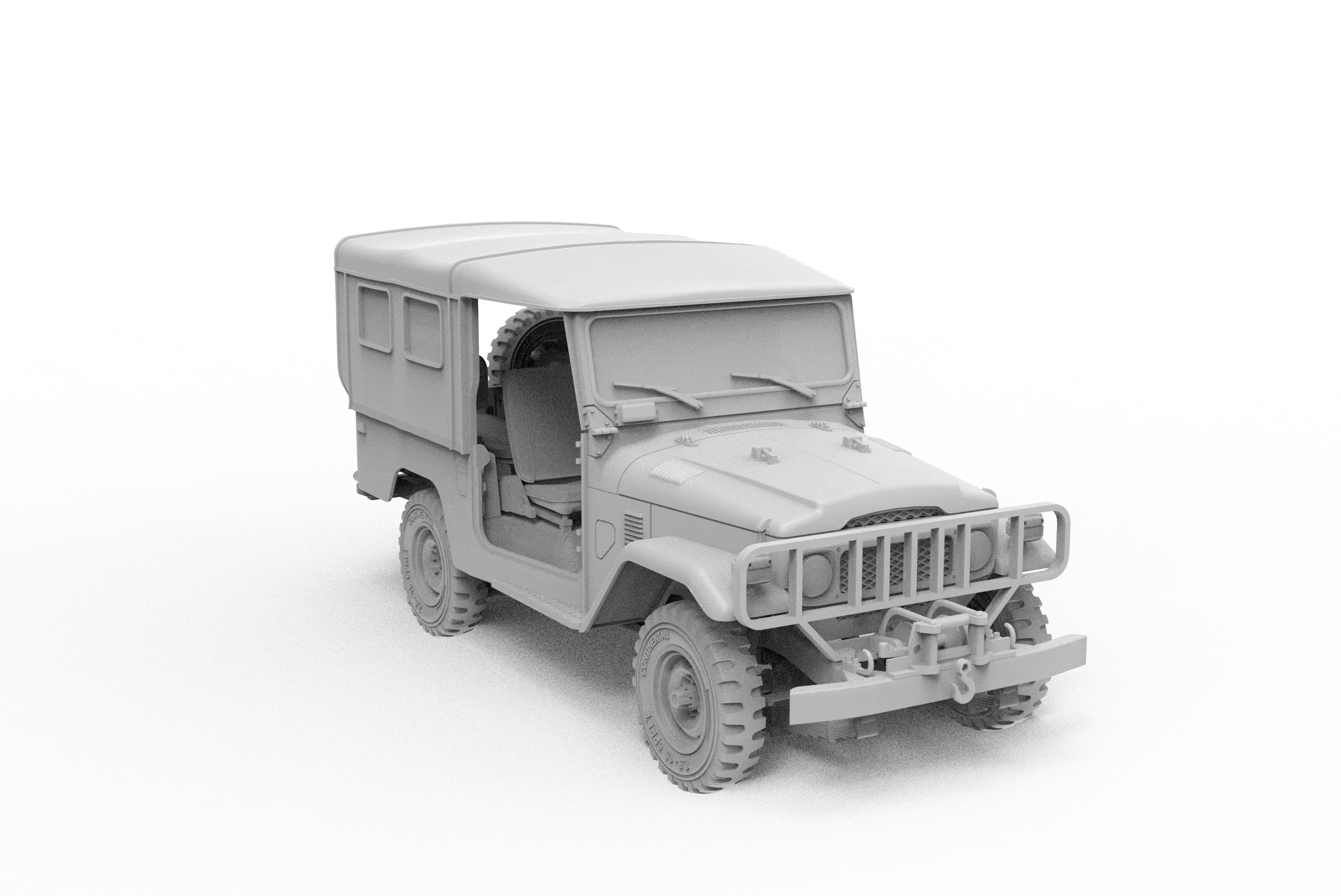 AK Interactive AK35004 1/35 Toyota FJ43 w/ Soft Top IDF & LAF