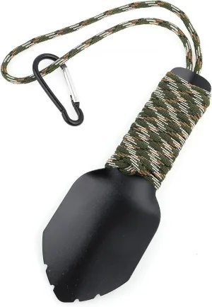 Backpacking Trowel Ultralight Camping Shovel Hiking Trowel Garden Trowel Small Potty Shovel (Black)