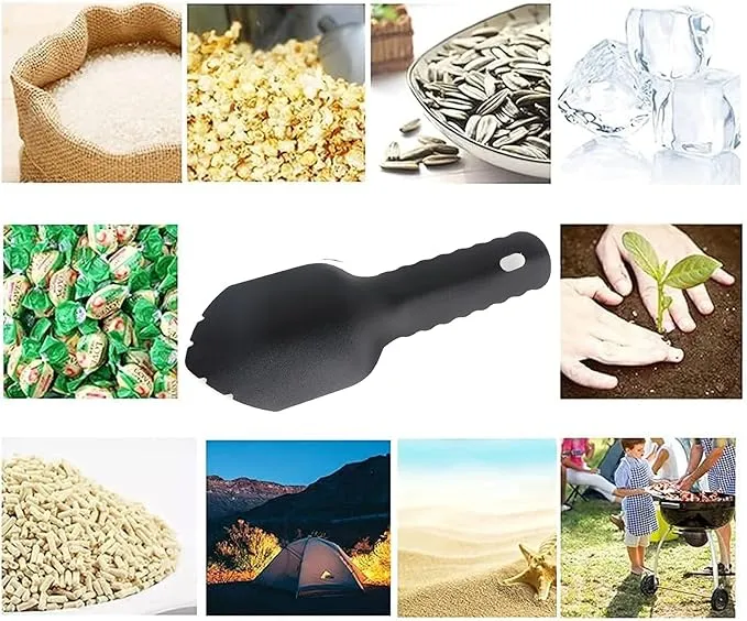 Backpacking Trowel Ultralight Camping Shovel Hiking Trowel Garden Trowel Small Potty Shovel (Black)