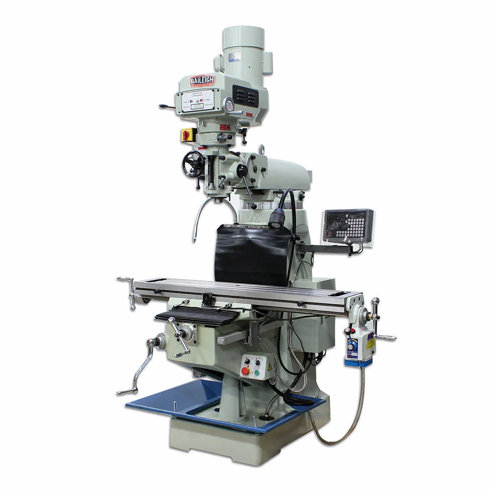 Baileigh 1019108 VM-949E-VS 220V Vertical Mill w/ Variable Spindle Speed