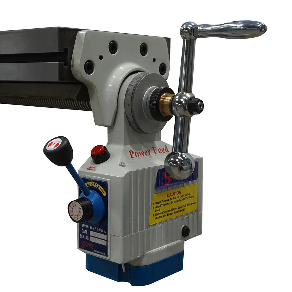 Baileigh 1019108 VM-949E-VS 220V Vertical Mill w/ Variable Spindle Speed