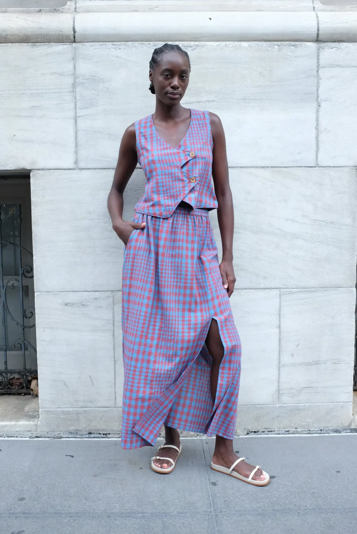 Carmen Skirt Beacon Chex | Rujuta Sheth