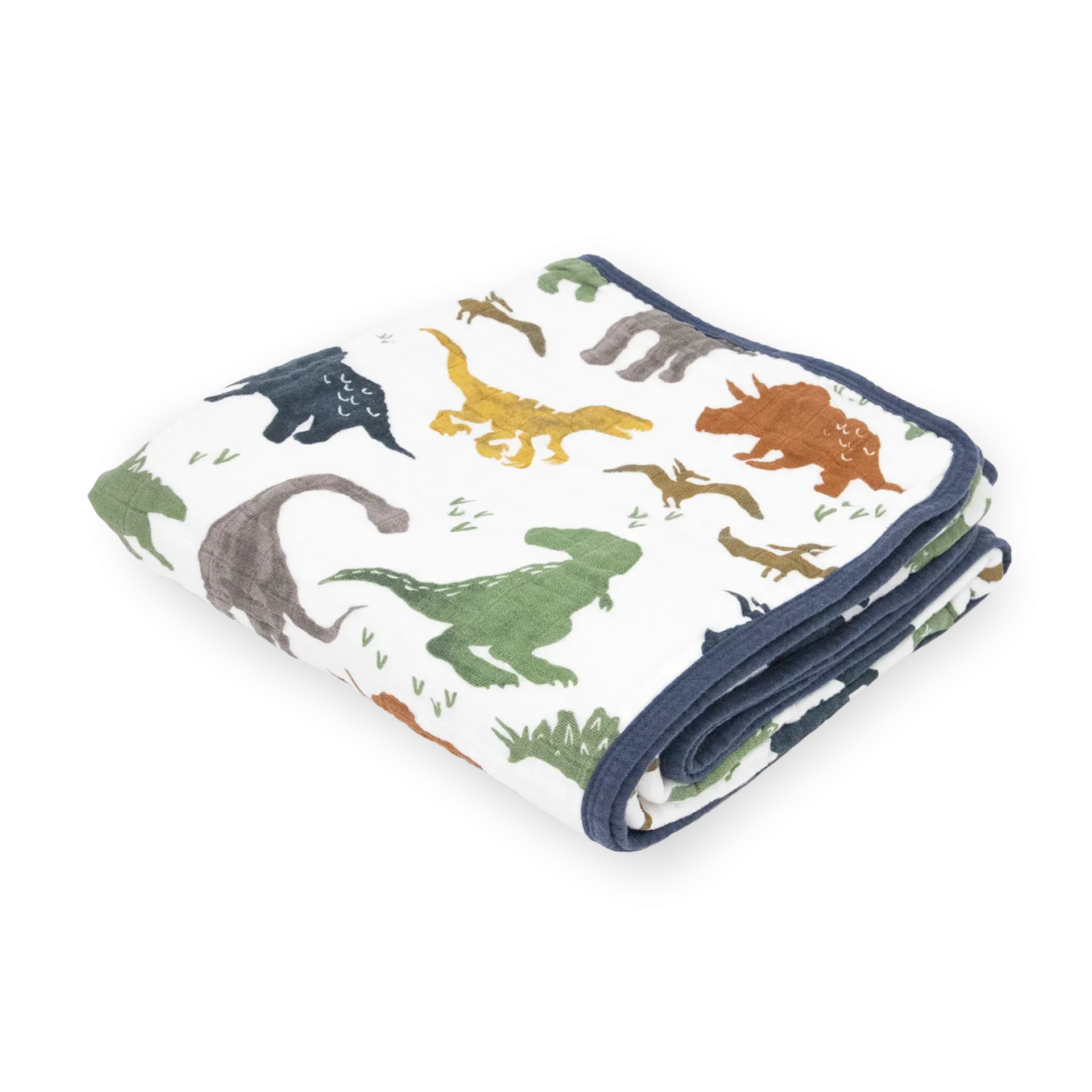Cotton Muslin Quilt - Dino Friends