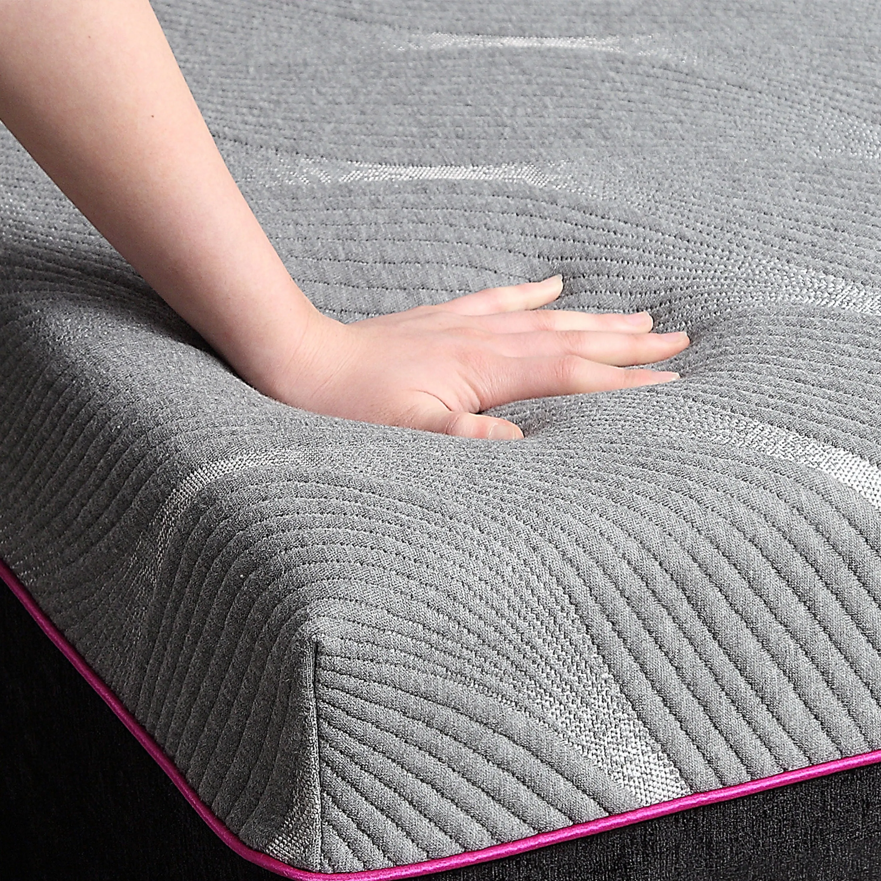 Couch.com Renew 11" King Size Flex Head Cooling Fast Responding Latex Foam Mattress Gray, Fabric Construction, Dark Gray Finish by Couch.com