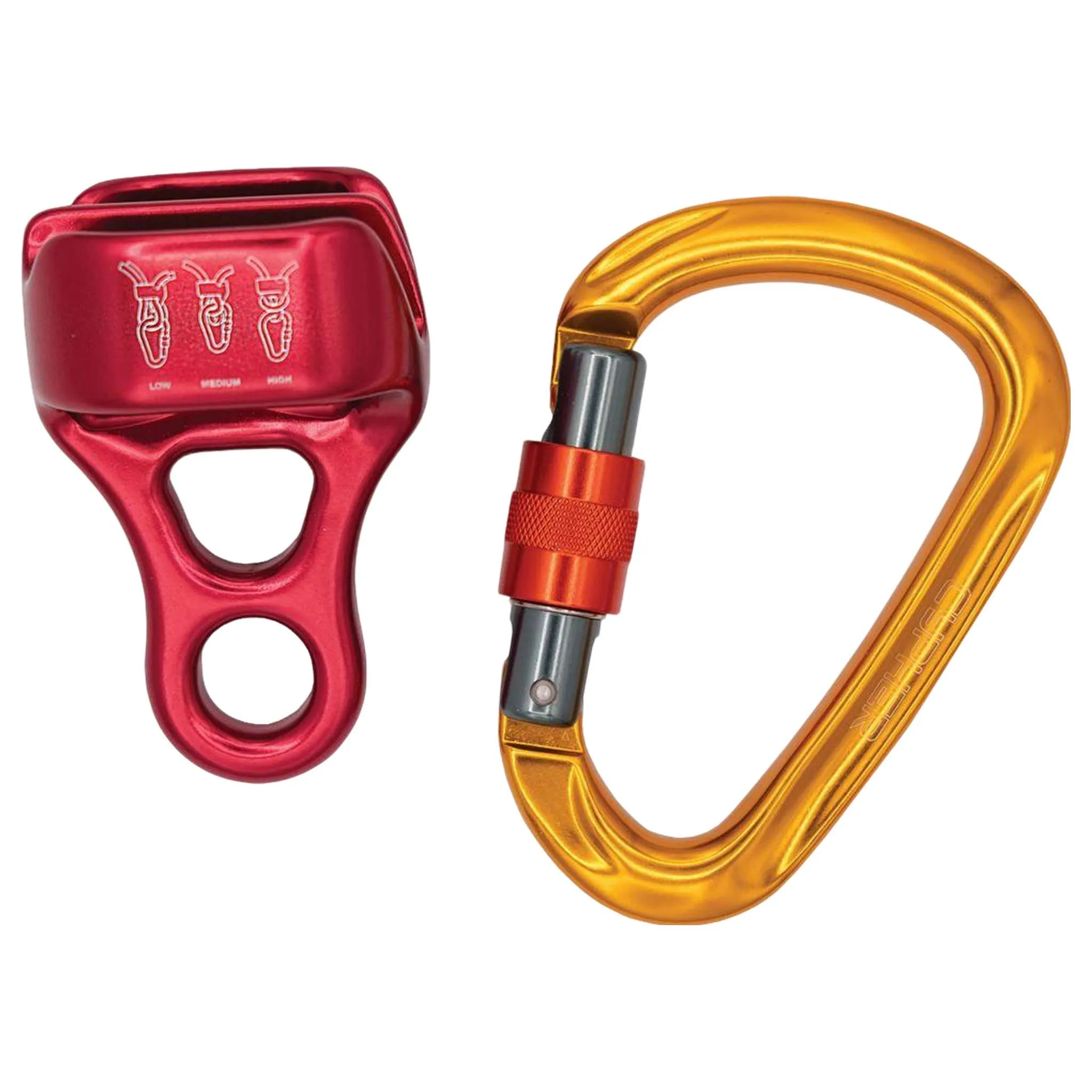 Cypher XF FORGE Belay Kit - Premium Locking Carabiner & Belay Device Combo