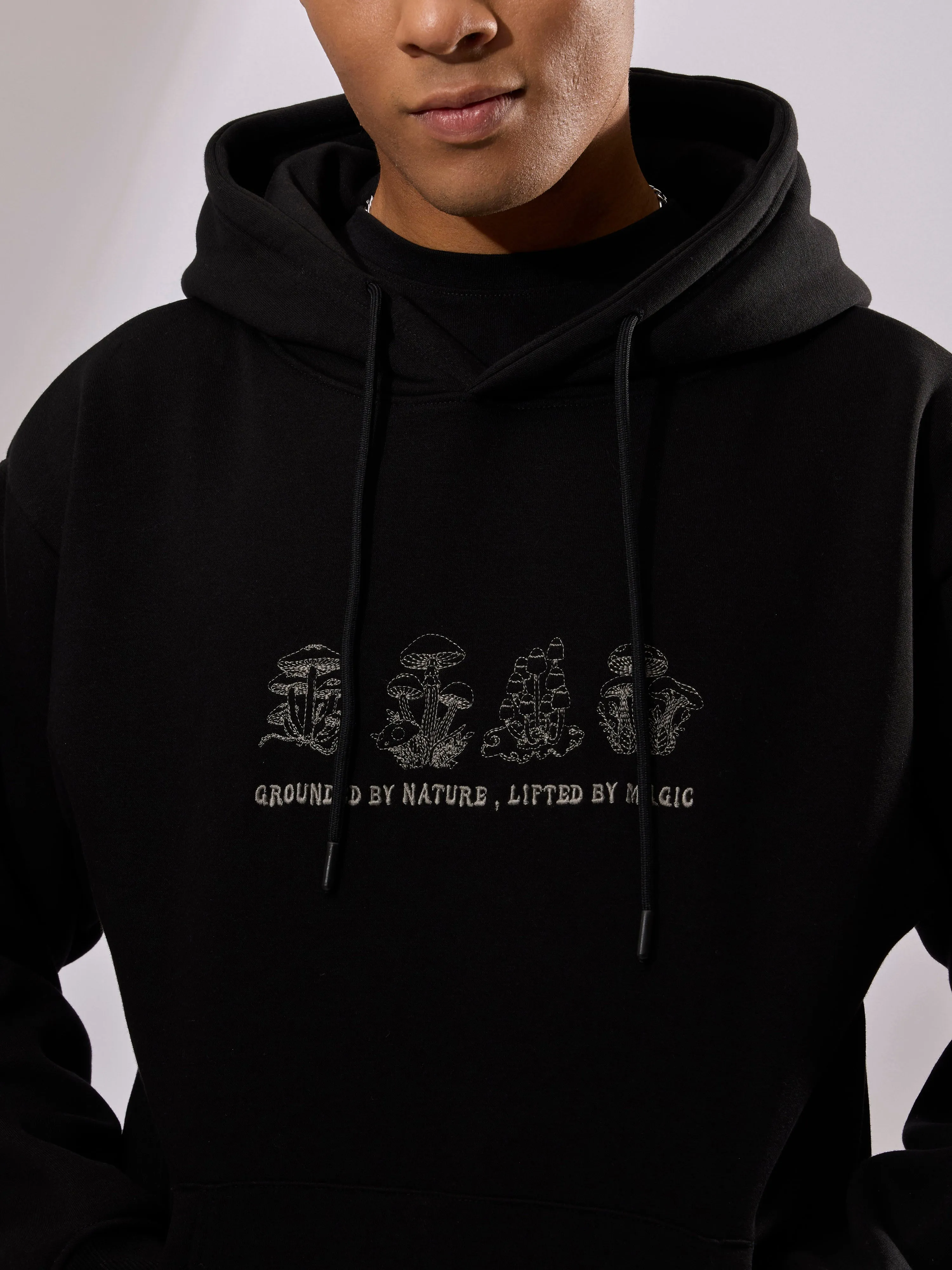 Drift - Printed Hoodie - Black