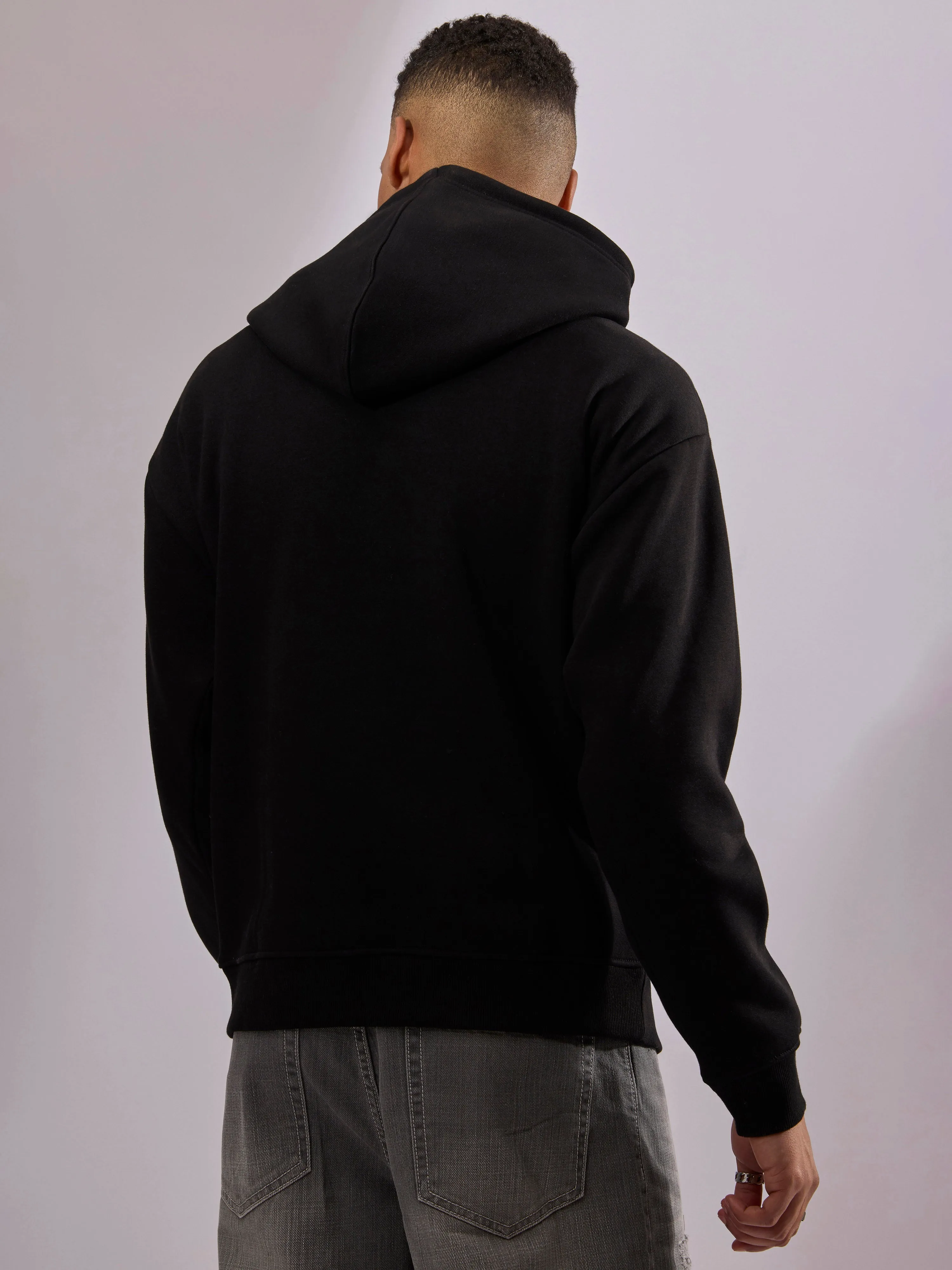 Drift - Printed Hoodie - Black