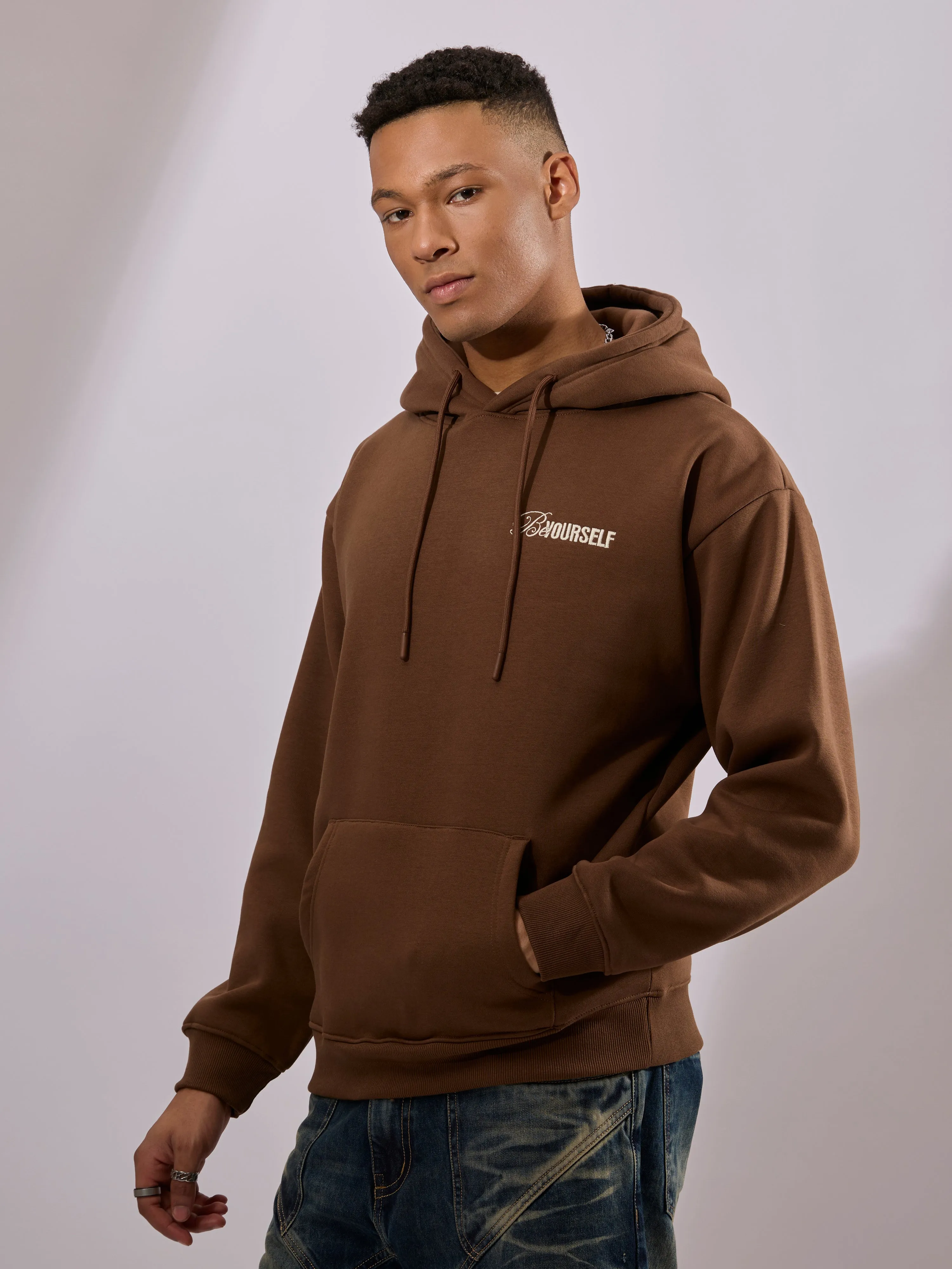Drift - Printed Hoodie - Brown