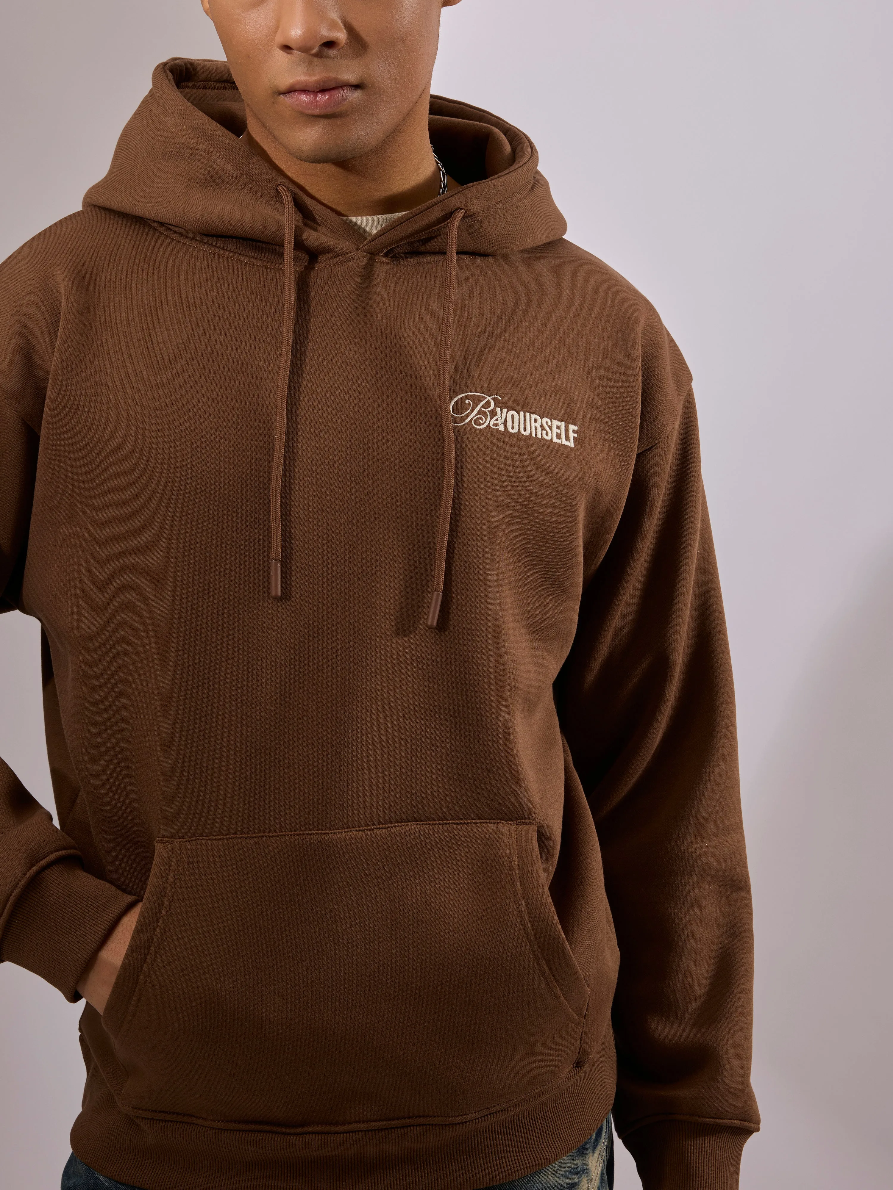 Drift - Printed Hoodie - Brown