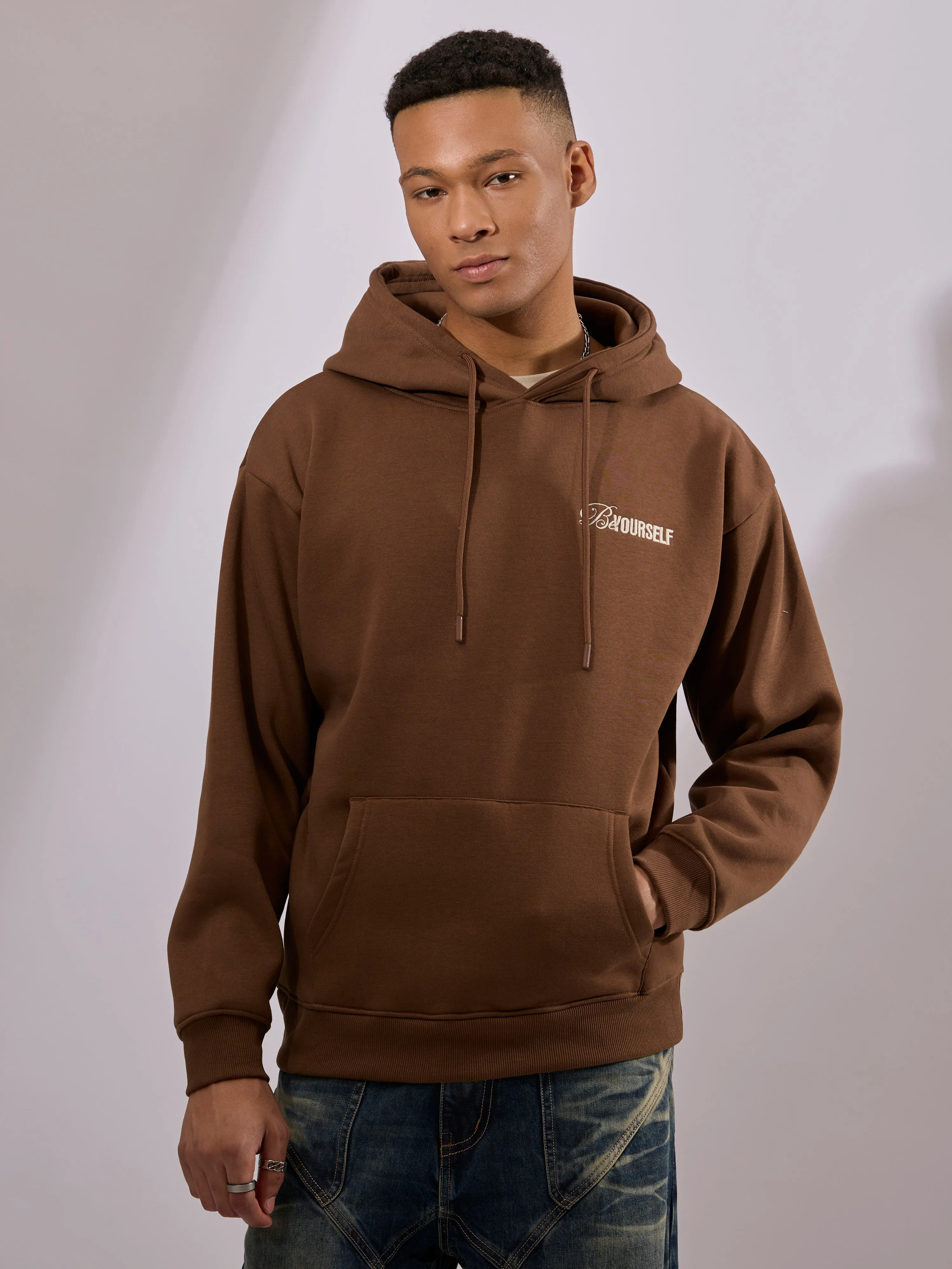 Drift - Printed Hoodie - Brown