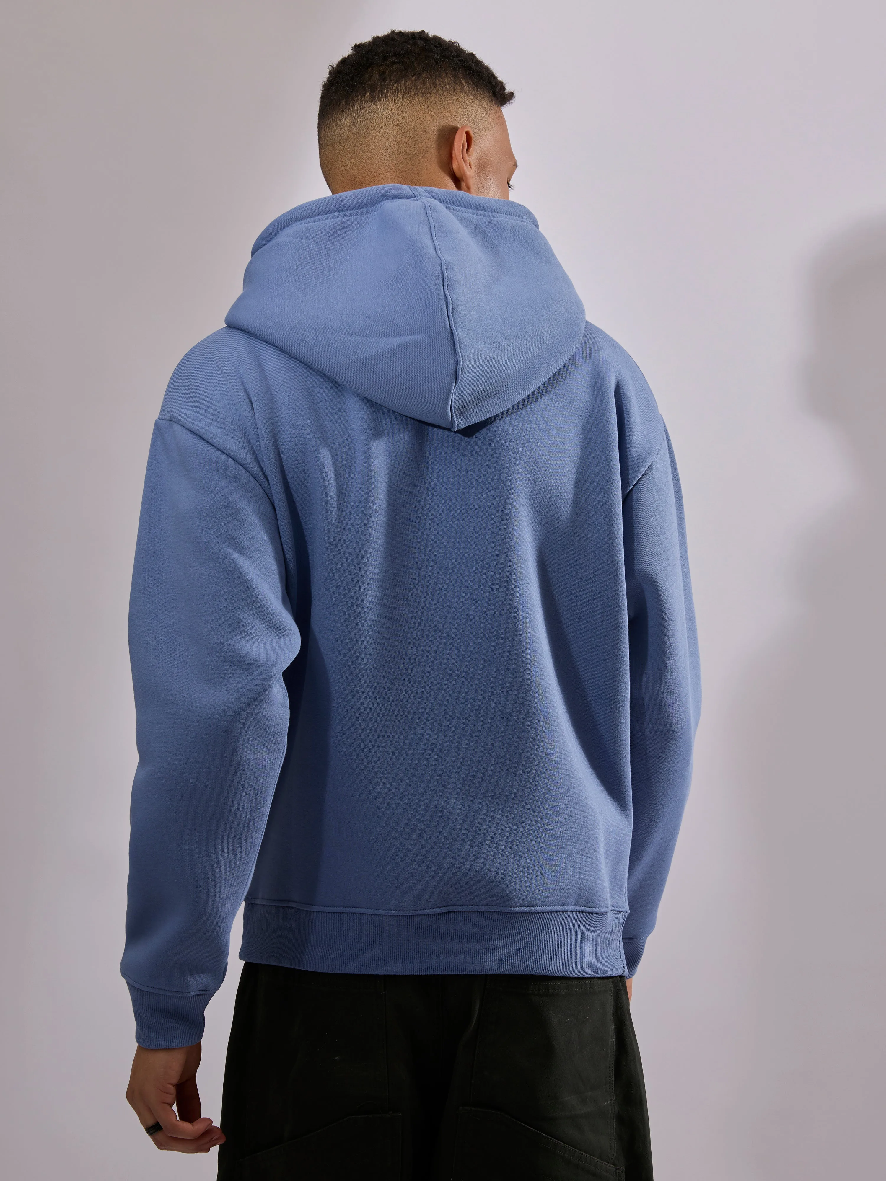 Drift - Printed Hoodie - Light Blue