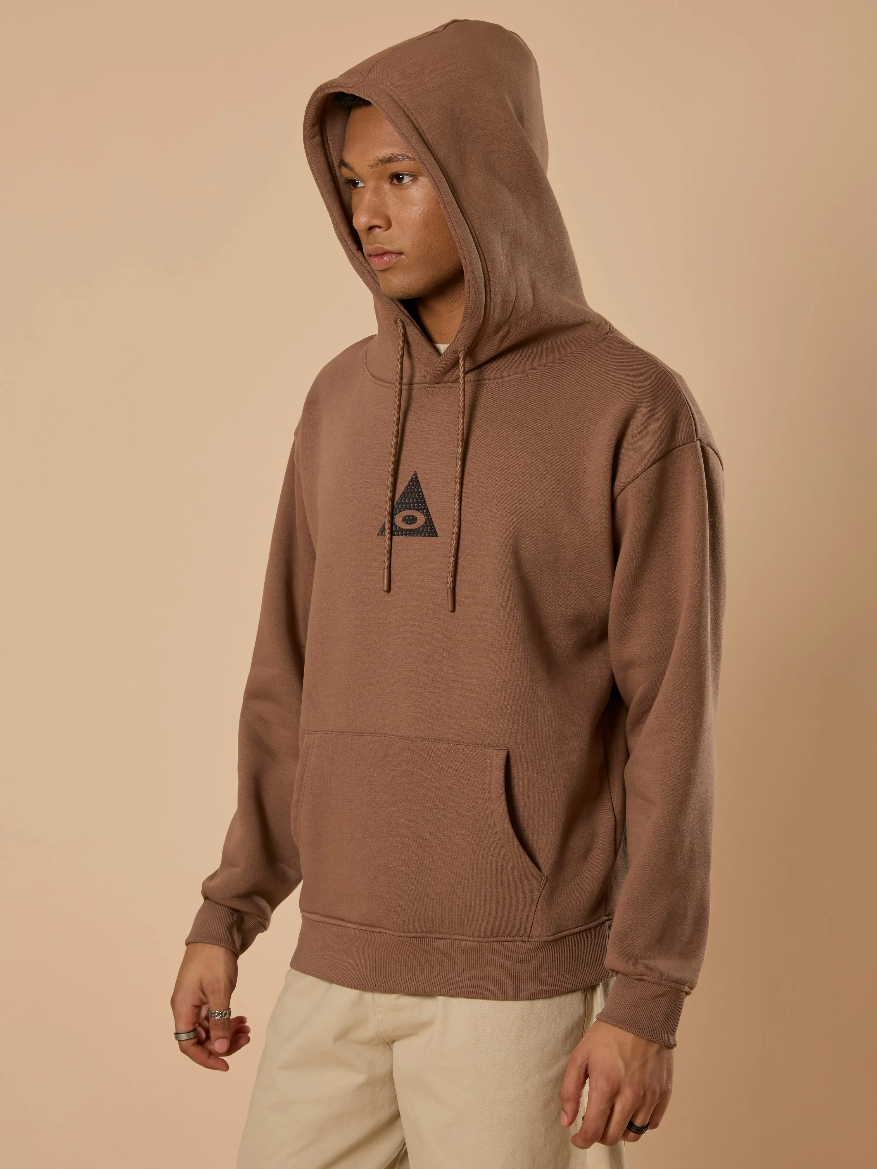 Drift - Printed Hoodie - Light Brown