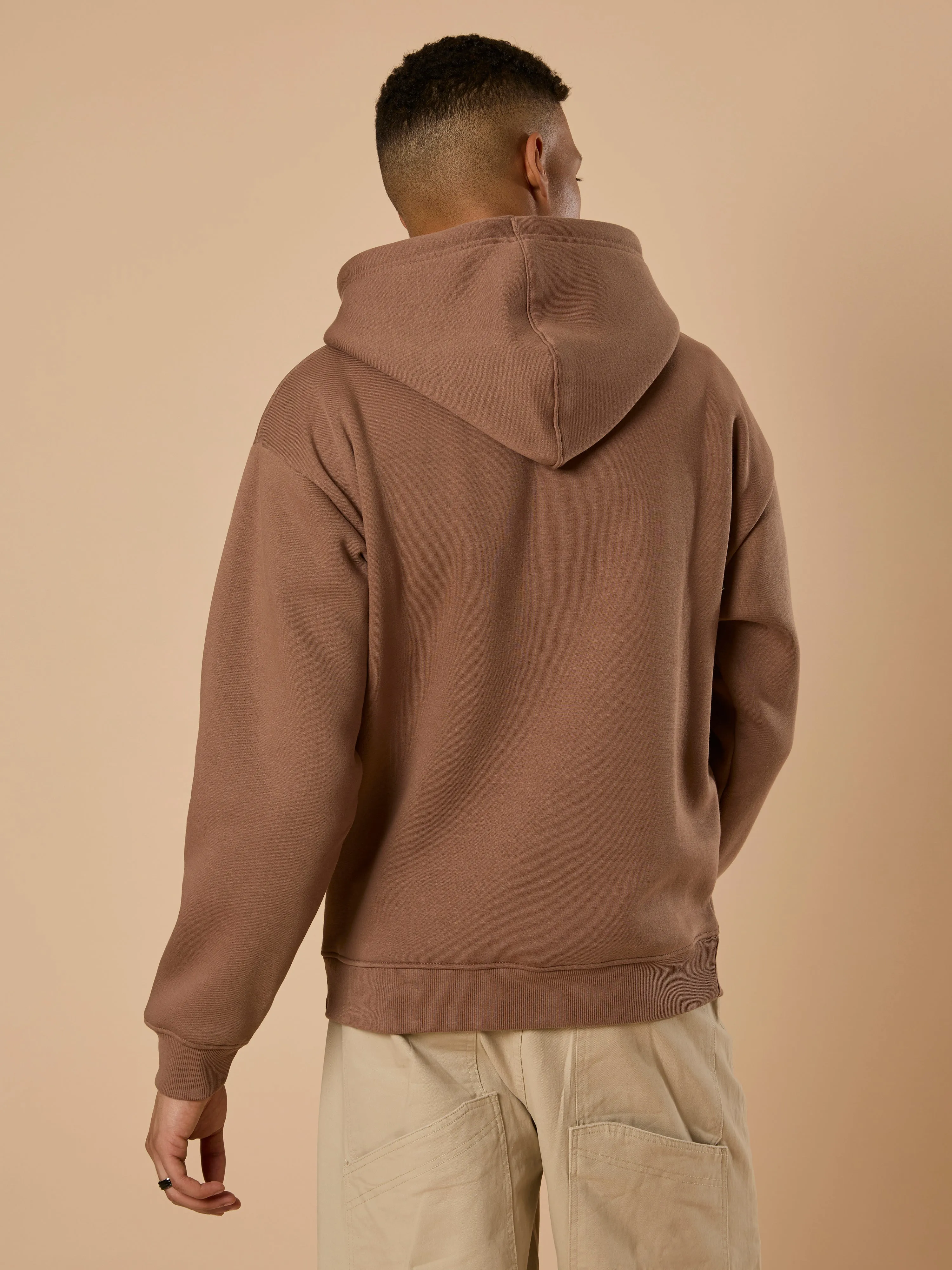 Drift - Printed Hoodie - Light Brown