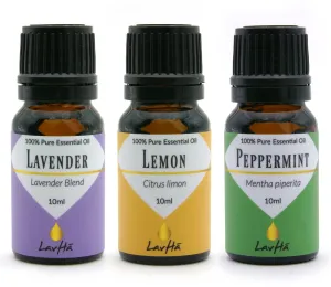 Essential Oil 3-pack - Lavender, Lemon and Peppermint