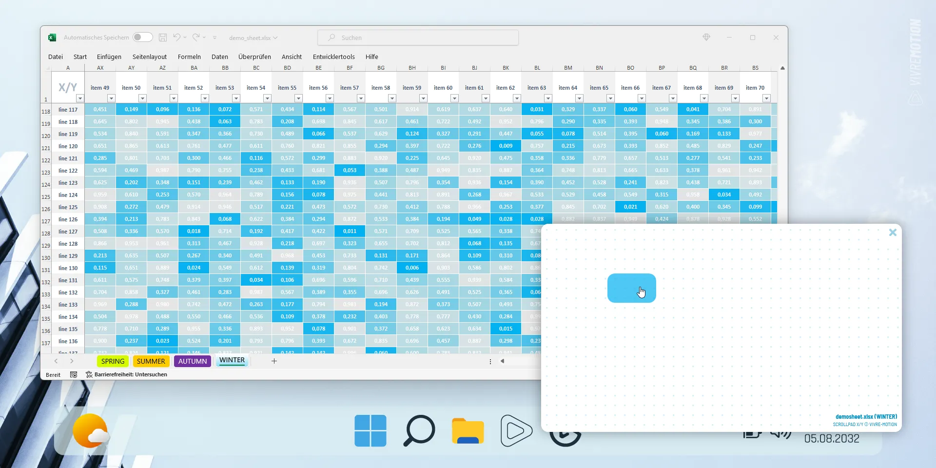 Excel X/Y ScrollPad Navigation for Windows | Stream Deck Plugin