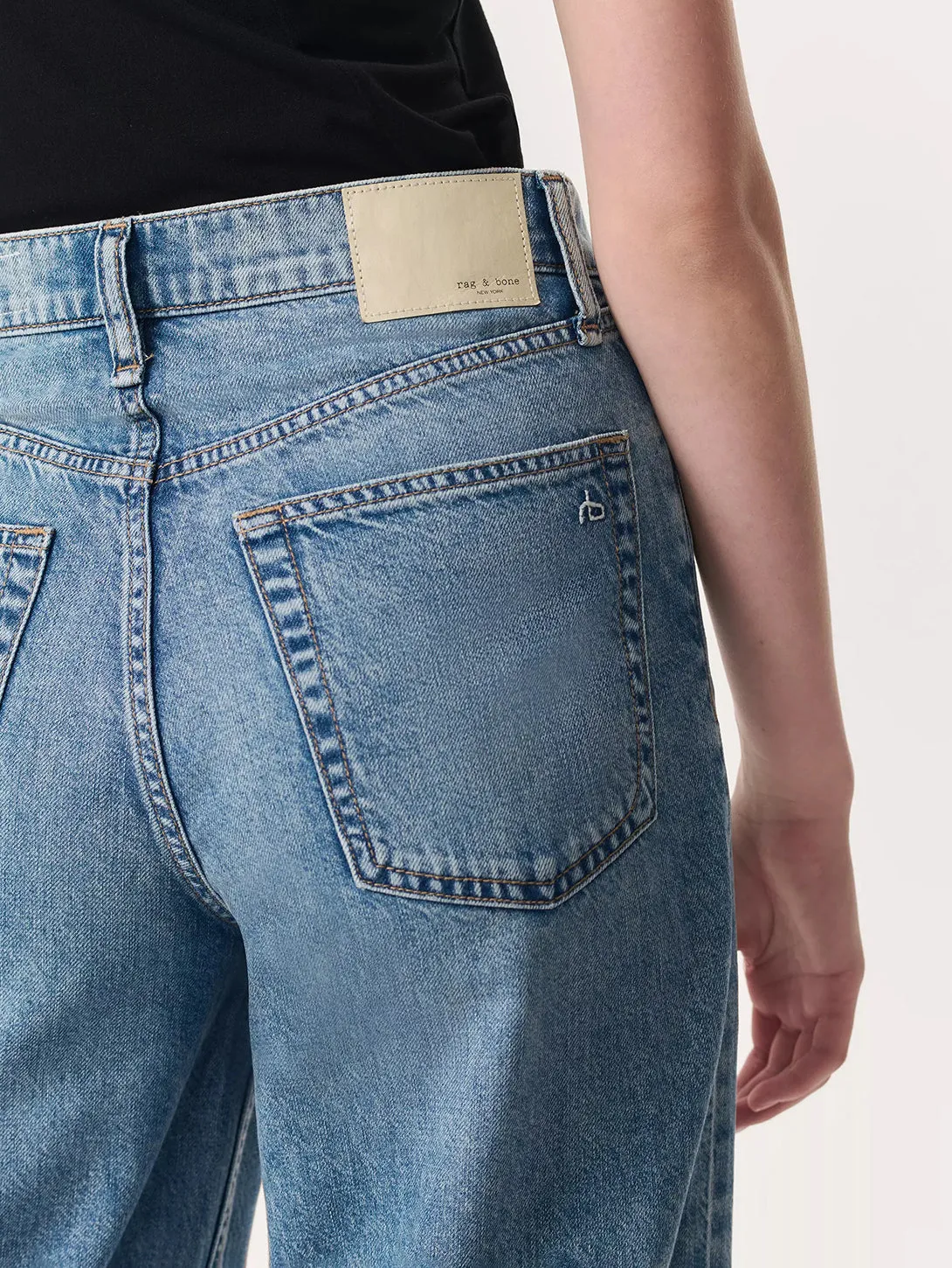 Featherweight Andi Wide Leg Crop Jean - Beacon