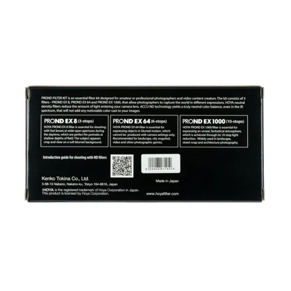 Hoya 67mm Pro ND EX 8 / 64 / 1000 Filter Kit