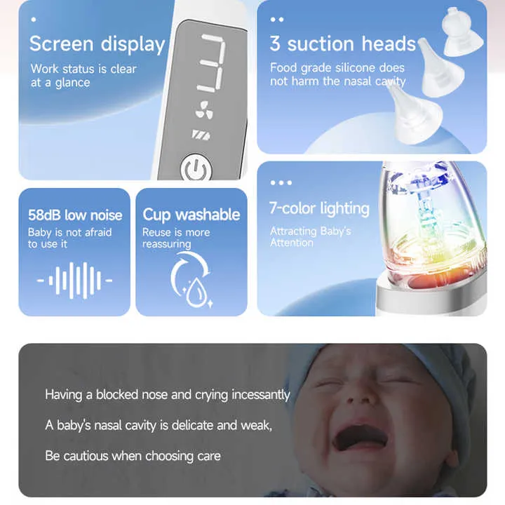Kids Nose Cleaner Factory Oem Custom-جهاز شفط أنف