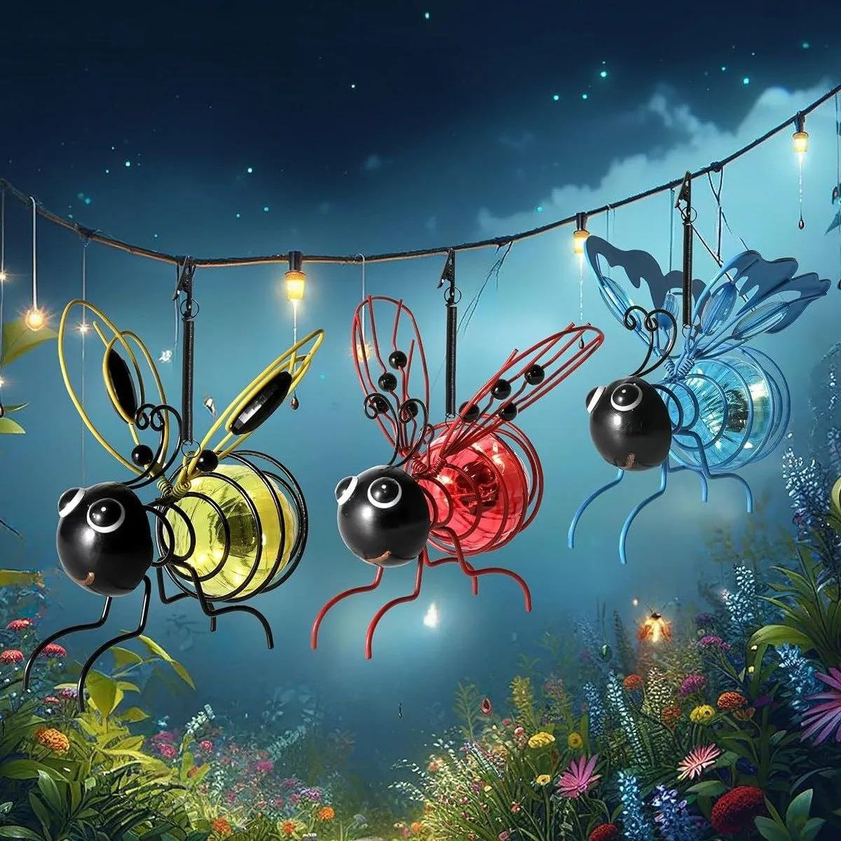 Last Day PromotionSolar Hanging Insect Simulation Light