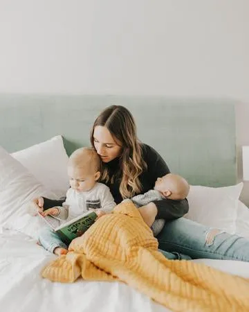 Little Unicorn Cotton Muslin Baby Quilt - Mustard