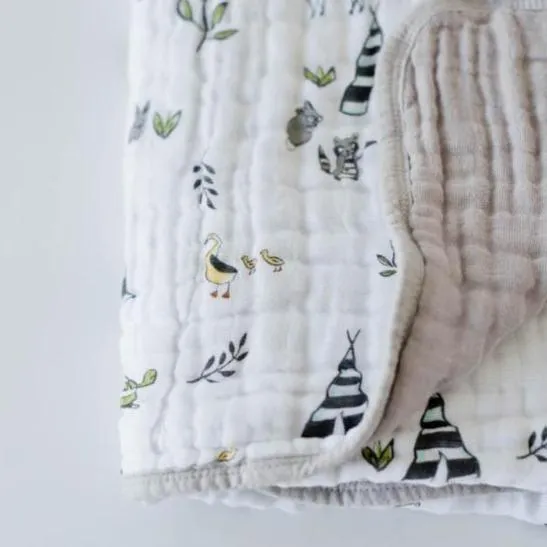 Little Unicorn Cotton Muslin Quilt - Forest Friends
