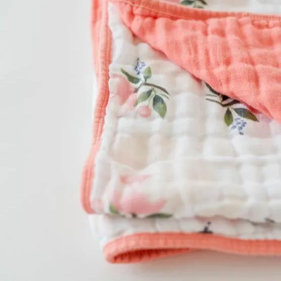 Little Unicorn Cotton Muslin Quilt - Watercolor Rose