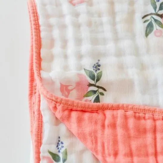 Little Unicorn Cotton Muslin Quilt - Watercolor Rose