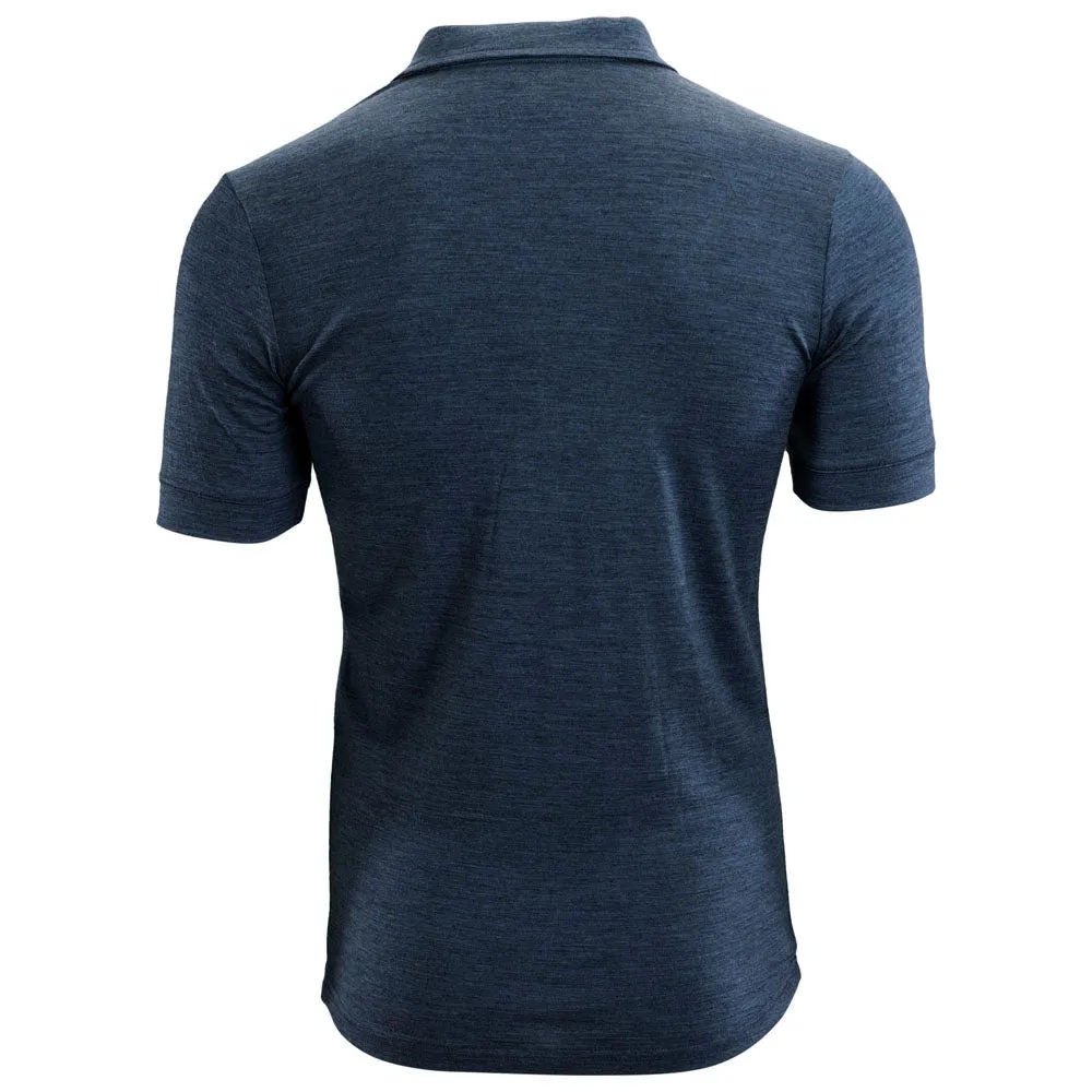 Mens Merino 180 Short Sleeve Polo Shirt (Plain Denim)