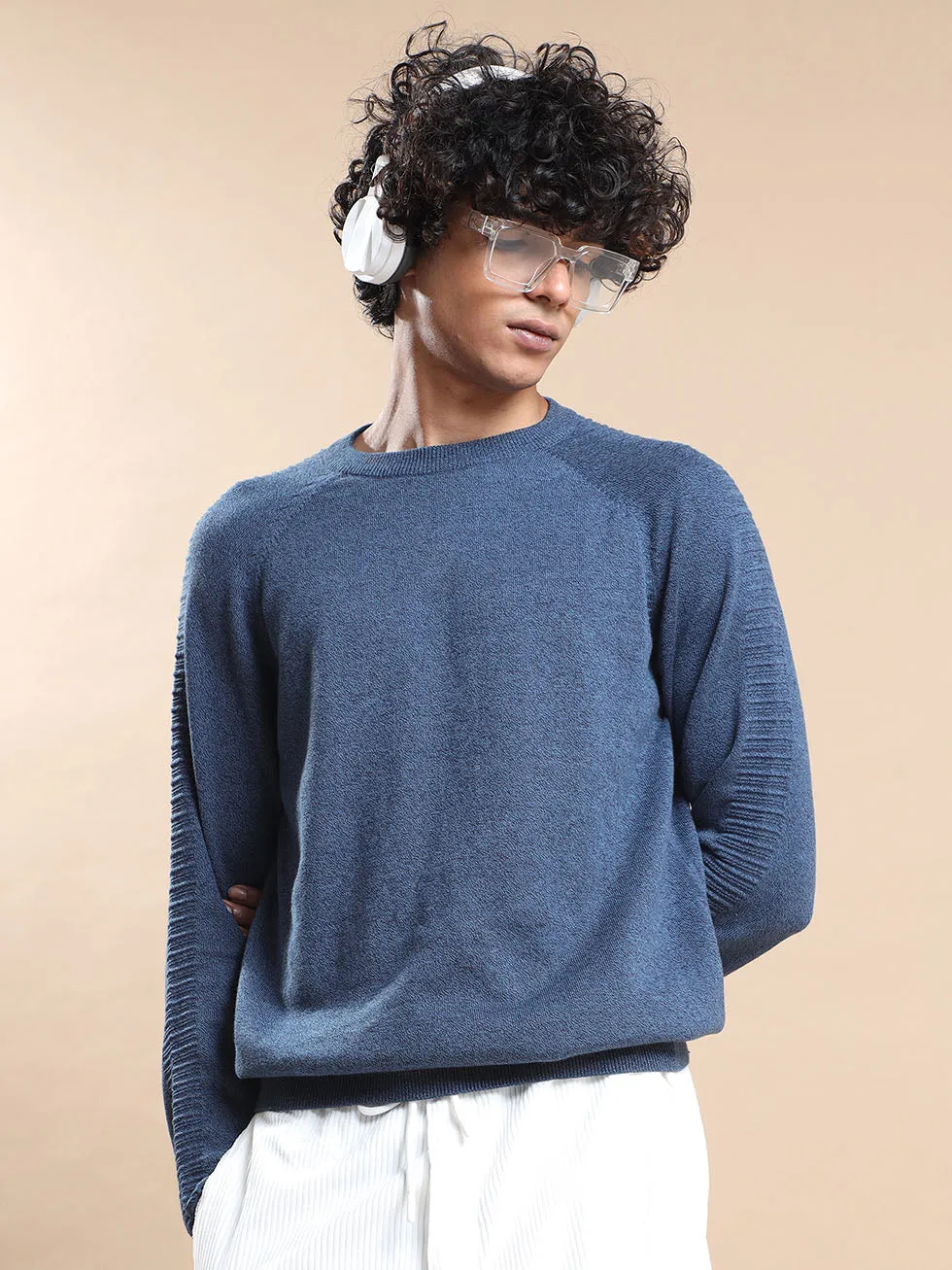 Men's Navy-Black Sweater