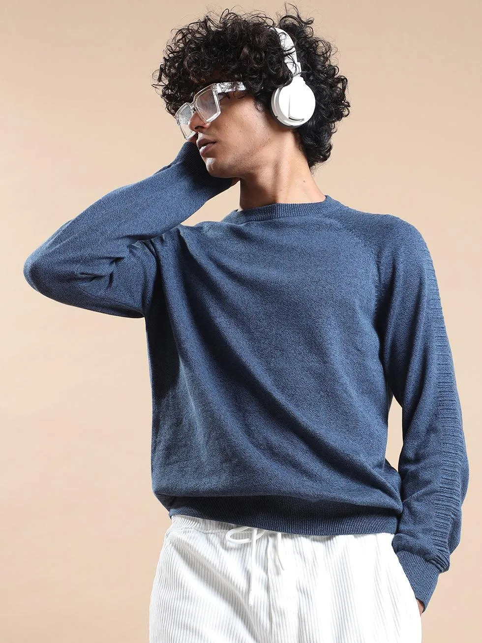 Men's Navy-Black Sweater