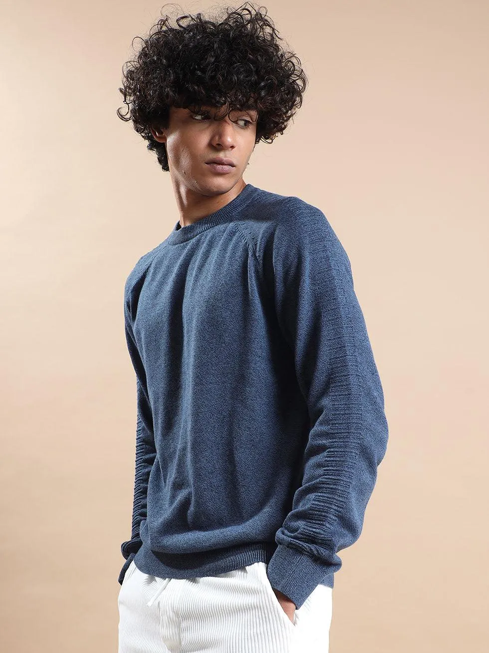 Men's Navy-Black Sweater
