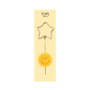 Mini Gold Sparkler Birthday Candle - Star by TOPS Malibu
