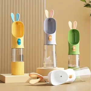 Portable Pet Travel Water and Food Bottle – 400ml Outdoor Drinking Bottle for Dogs & Cats