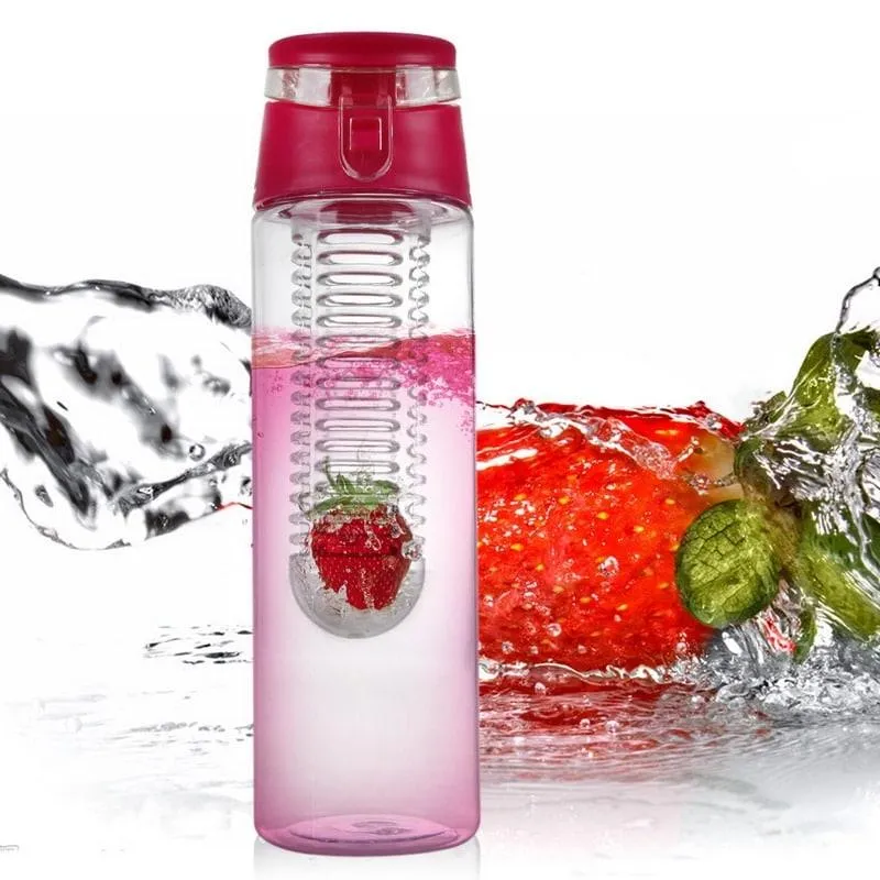 Portable Water Bottle with Fruit Infuser