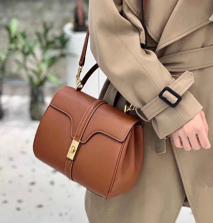 Premium Feel Women's Genuine Leather-حقيبة توت نسائية