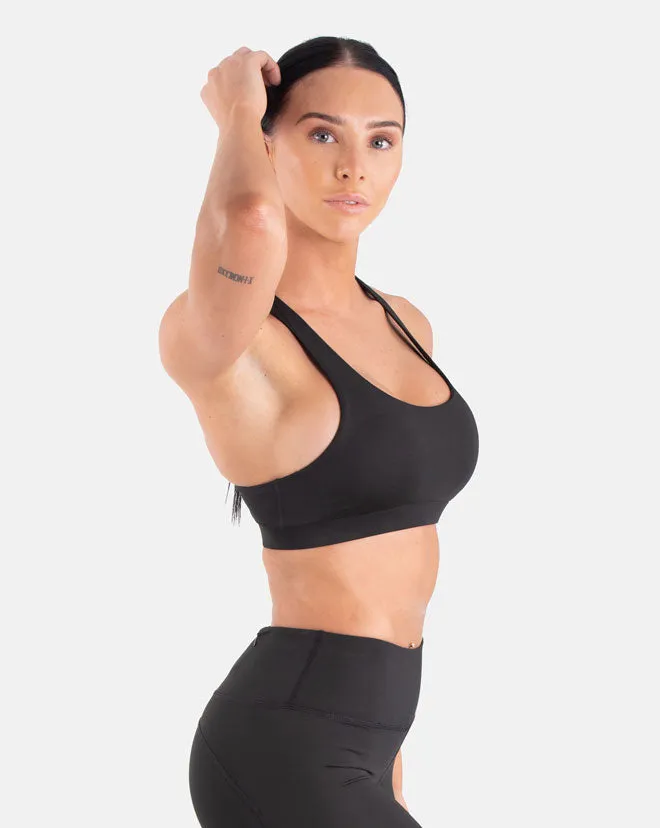 Staple Mesh Sports Bra - Black