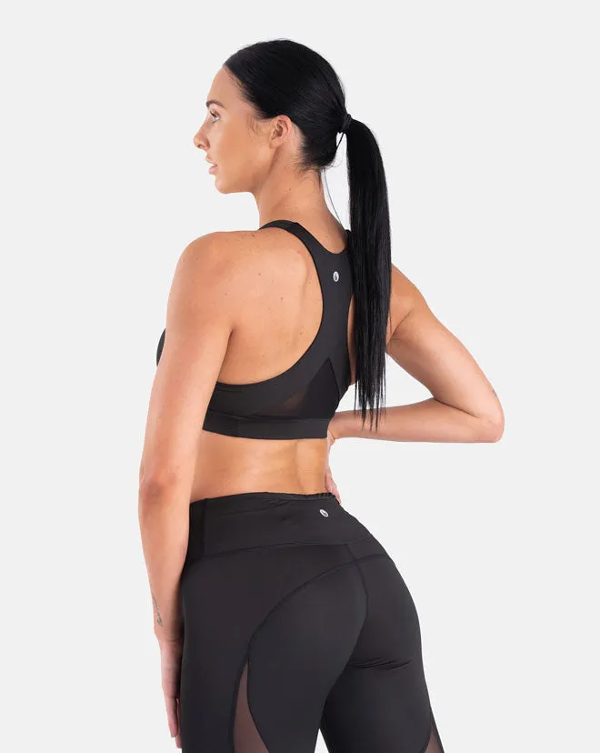 Staple Mesh Sports Bra - Black