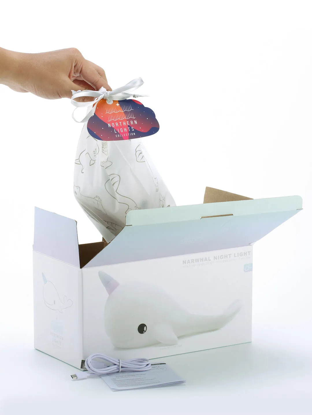 Stellar Haus USB Charge Large Narwhal Night Light