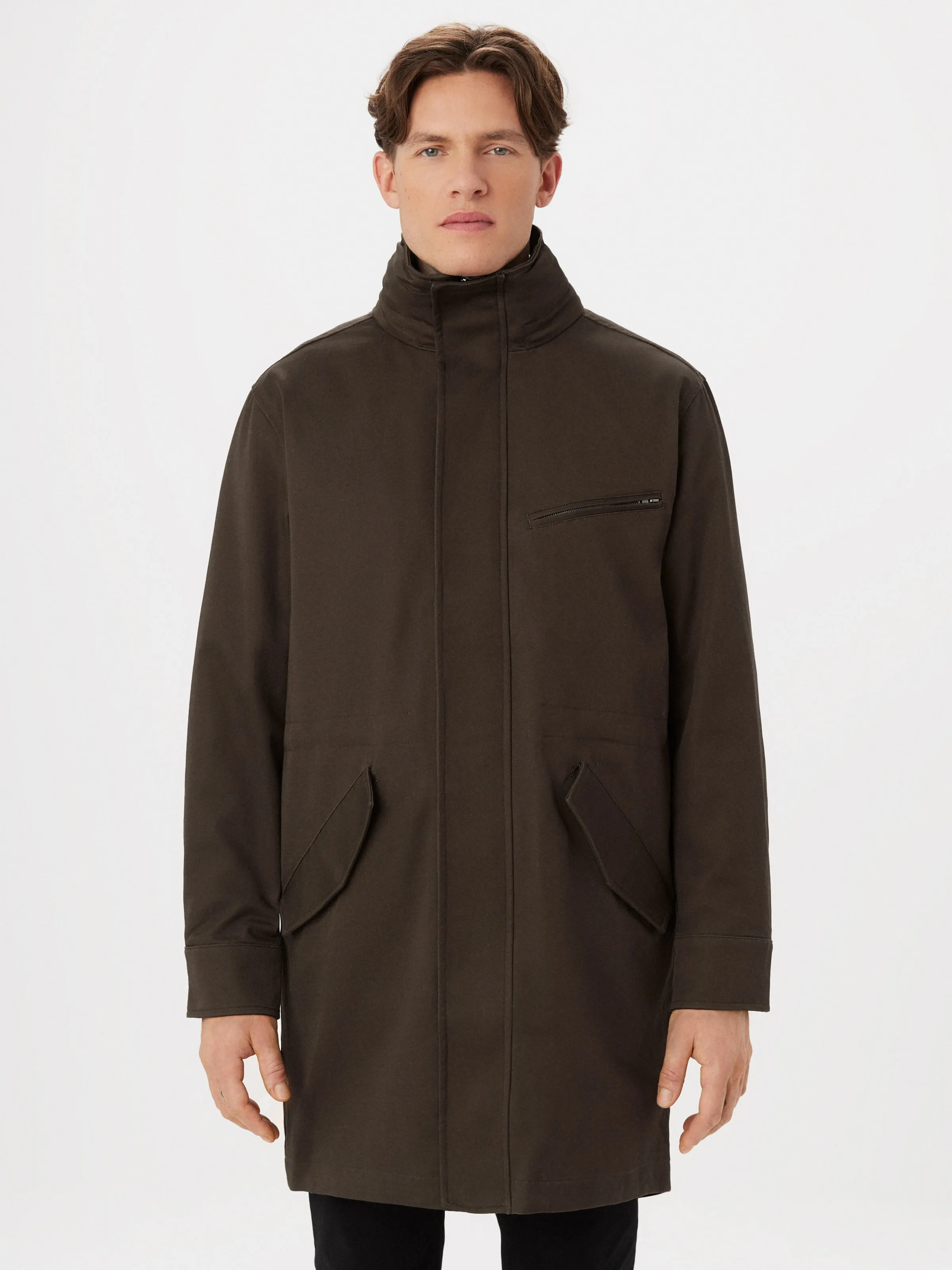 The Fishtail Parka in Dark Taupe