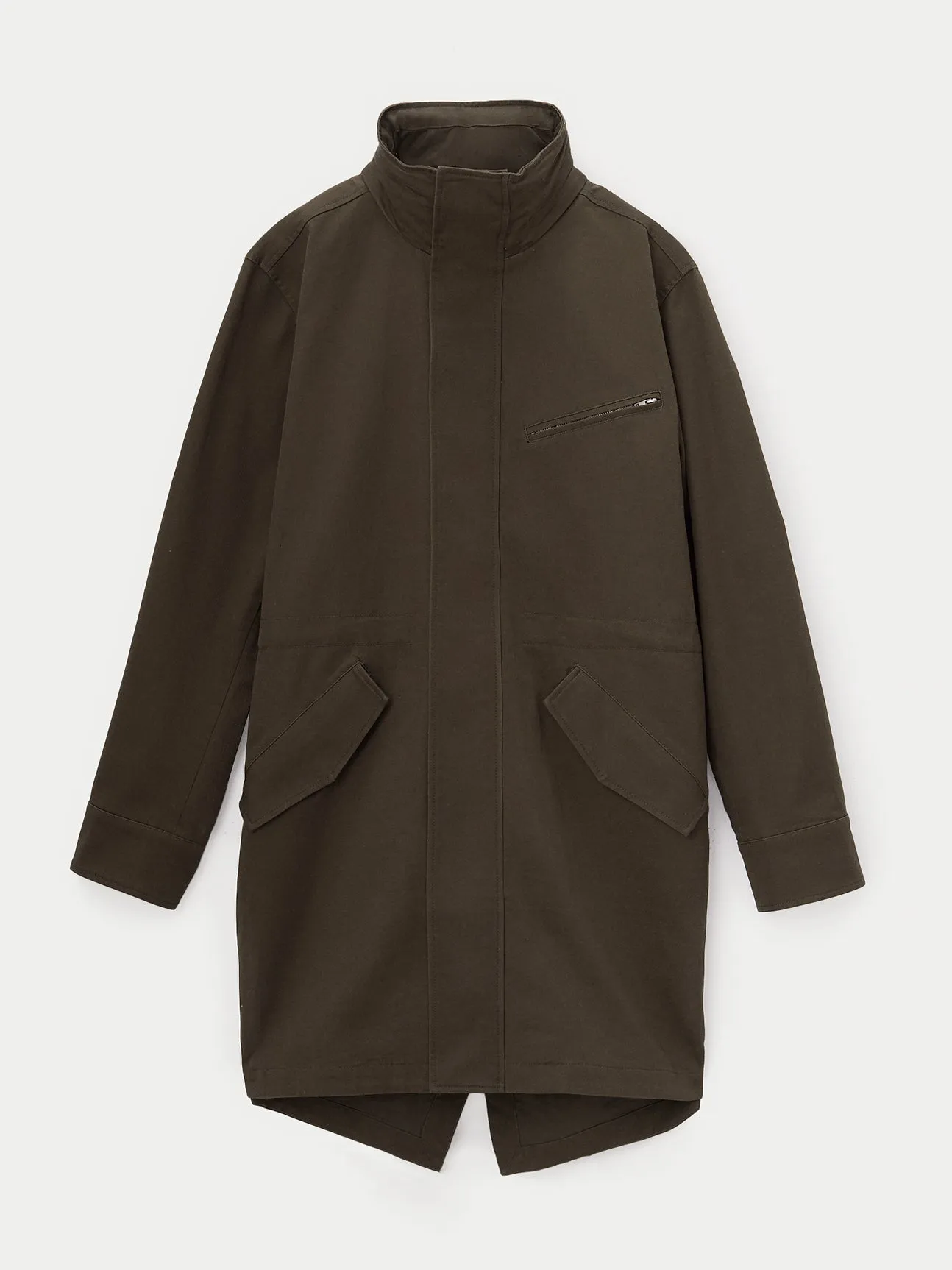The Fishtail Parka in Dark Taupe