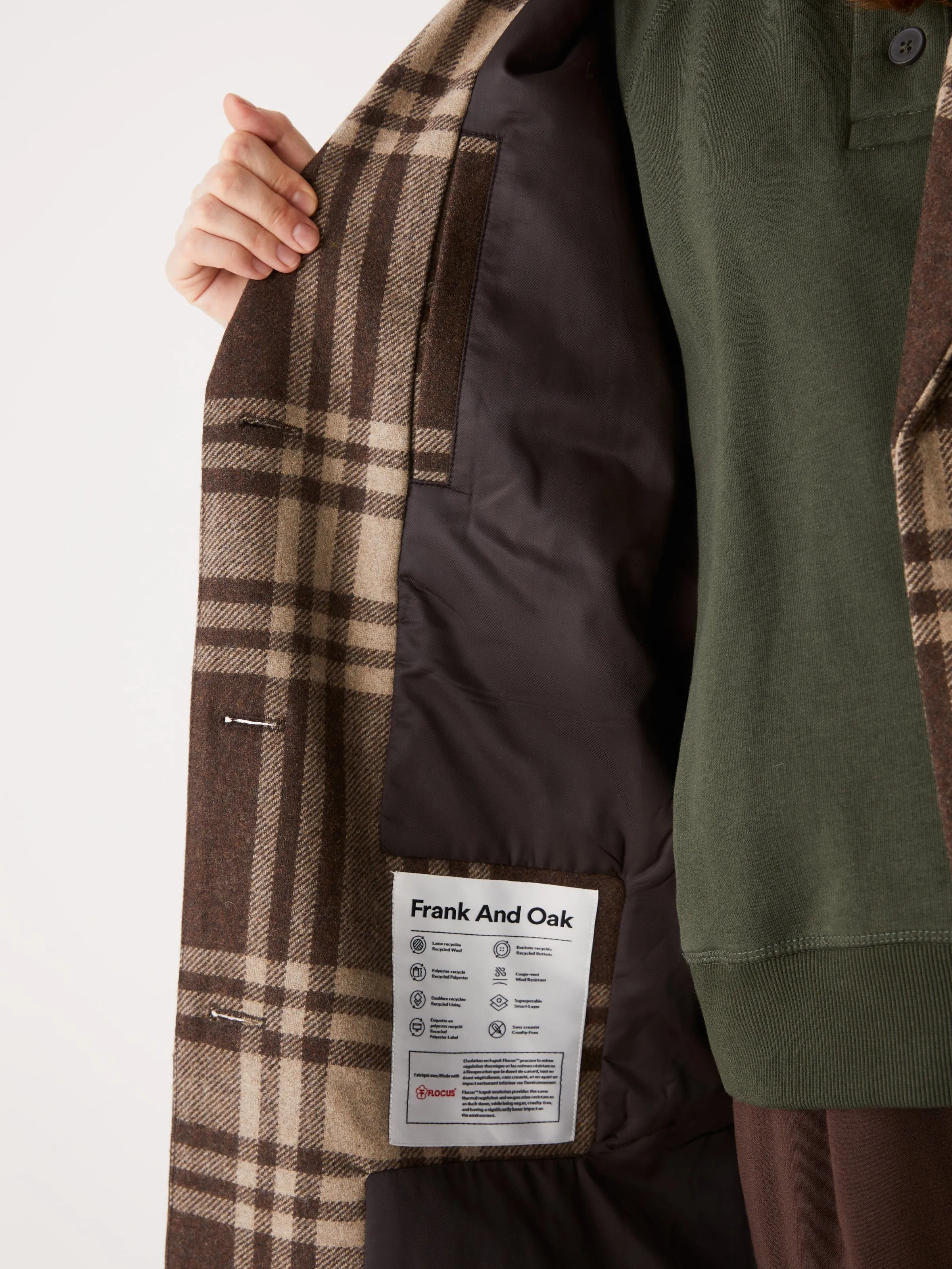 The Mackenzie Cocoon Coat in Dark Brown