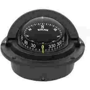 Voyager Flush Direct Black Bracket Mount Compass